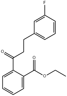 2'-CARBOETHOXY-3-(3-FLUOROPHENYL)PROPIOPHENONE Structural