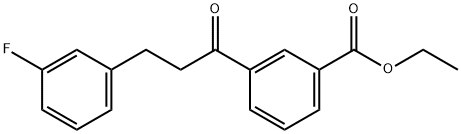 3'-CARBOETHOXY-3-(3-FLUOROPHENYL)PROPIOPHENONE Structural