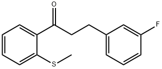 3-(3-FLUOROPHENYL)-2'-THIOMETHYLPROPIOPHENONE