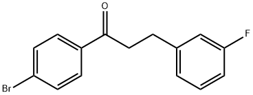 4'-BROMO-3-(3-FLUOROPHENYL)PROPIOPHENONE Structural