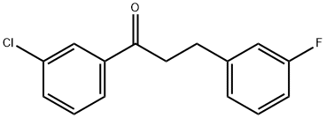 3'-CHLORO-3-(3-FLUOROPHENYL)PROPIOPHENONE Structural