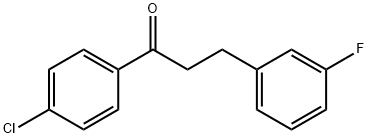 4'-CHLORO-3-(3-FLUOROPHENYL)PROPIOPHENONE Structural