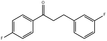 4'-FLUORO-3-(3-FLUOROPHENYL)PROPIOPHENONE Structural