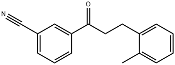 3'-CYANO-3-(2-METHYLPHENYL)PROPIOPHENONE Structural