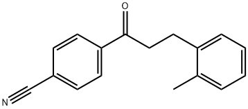 4'-CYANO-3-(2-METHYLPHENYL)PROPIOPHENONE Structural