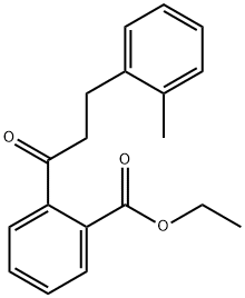 2'-CARBOETHOXY-3-(2-METHYLPHENYL)PROPIOPHENONE Structural