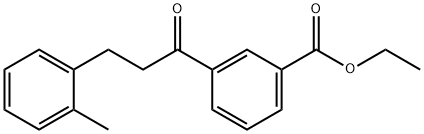 3'-CARBOETHOXY-3-(2-METHYLPHENYL)PROPIOPHENONE Structural