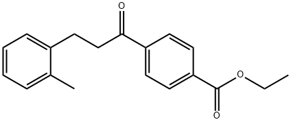 4'-CARBOETHOXY-3-(2-METHYLPHENYL)PROPIOPHENONE Structural