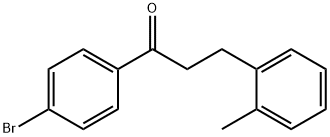 4'-BROMO-3-(2-METHYLPHENYL)PROPIOPHENONE Structural