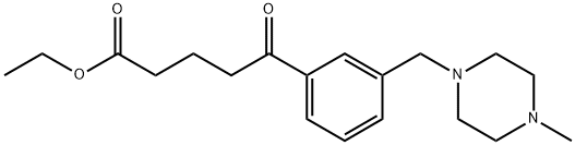 ETHYL 5-[3-(4-METHYLPIPERAZINOMETHYL)PHENYL]-5-OXOVALERATE Structural