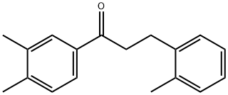 3',4'-DIMETHYL-3-(2-METHYLPHENYL)PROPIOPHENONE Structural