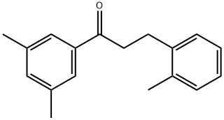 3',5'-DIMETHYL-3-(2-METHYLPHENYL)PROPIOPHENONE Structural