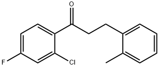 2'-CHLORO-4'-FLUORO-3-(2-METHYLPHENYL)PROPIOPHENONE Structural