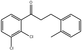 2',3'-DICHLORO-3-(2-METHYLPHENYL)PROPIOPHENONE Structural