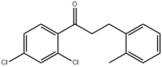 2',4'-DICHLORO-3-(2-METHYLPHENYL)PROPIOPHENONE Structural