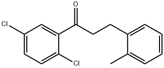 2',5'-DICHLORO-3-(2-METHYLPHENYL)PROPIOPHENONE Structural