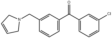 3-CHLORO-3'-(3-PYRROLINOMETHYL) BENZOPHENONE