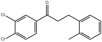 3',4'-DICHLORO-3-(2-METHYLPHENYL)PROPIOPHENONE Structural