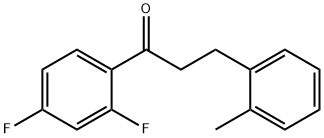 2',4'-DIFLUORO-3-(2-METHYLPHENYL)PROPIOPHENONE Structural