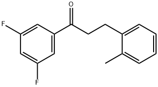 3',5'-DIFLUORO-3-(2-METHYLPHENYL)PROPIOPHENONE Structural