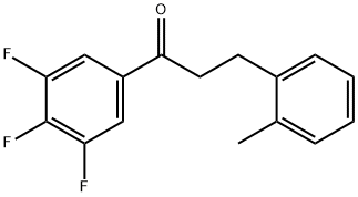 3-(2-METHYLPHENYL)-3',4',5'-TRIFLUOROPROPIOPHENONE Structural