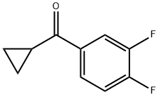 CYCLOPROPYL 3,4-DIFLUOROPHENYL KETONE Structural