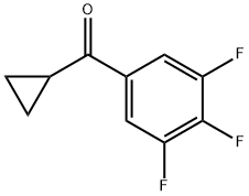 CYCLOPROPYL 3,4,5-TRIFLUOROPHENYL KETONE Structural