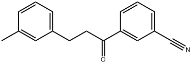 3'-CYANO-3-(3-METHYLPHENYL)PROPIOPHENONE Structural