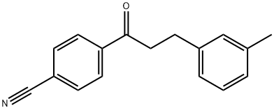 4'-CYANO-3-(3-METHYLPHENYL)PROPIOPHENONE Structural