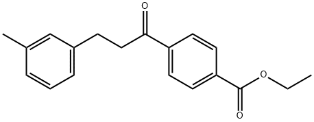 4'-CARBOETHOXY-3-(3-METHYLPHENYL)PROPIOPHENONE Structural