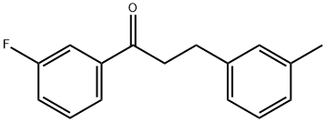 3'-FLUORO-3-(3-METHYLPHENYL)PROPIOPHENONE Structural