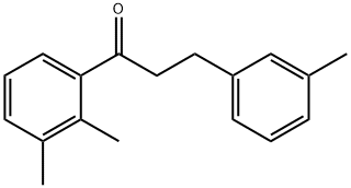 2',3'-DIMETHYL-3-(3-METHYLPHENYL)PROPIOPHENONE Structural