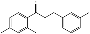 2',4'-DIMETHYL-3-(3-METHYLPHENYL)PROPIOPHENONE Structural