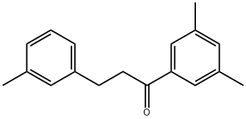 3',5'-DIMETHYL-3-(3-METHYLPHENYL)PROPIOPHENONE Structural