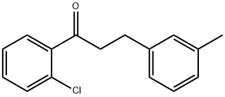 2'-CHLORO-3-(3-METHYLPHENYL)PROPIOPHENONE Structural