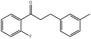 2'-FLUORO-3-(3-METHYLPHENYL)PROPIOPHENONE Structural