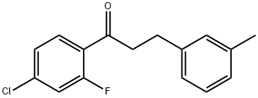 4'-CHLORO-2'-FLUORO-3-(3-METHYLPHENYL)PROPIOPHENONE Structural