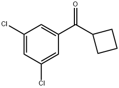 CYCLOBUTYL 3,5-DICHLOROPHENYL KETONE Structural