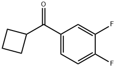 CYCLOBUTYL 3,4-DIFLUOROPHENYL KETONE Structural