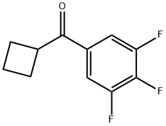 CYCLOBUTYL 3,4,5-TRIFLUOROPHENYL KETONE Structural