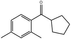 CYCLOPENTYL 2,4-DIMETHYLPHENYL KETONE Structural