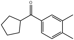 CYCLOPENTYL 3,4-DIMETHYLPHENYL KETONE Structural