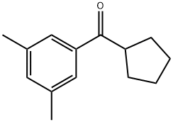 CYCLOPENTYL 3,5-DIMETHYLPHENYL KETONE Structural