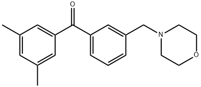 3,5-DIMETHYL-3'-MORPHOLINOMETHYL BENZOPHENONE Structural