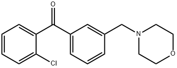 2-CHLORO-3'-MORPHOLINOMETHYL BENZOPHENONE Structural