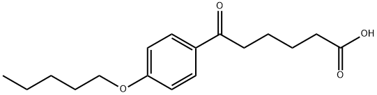 6-OXO-6-(4-PENTYLOXYPHENYL)HEXANOIC ACID Structural