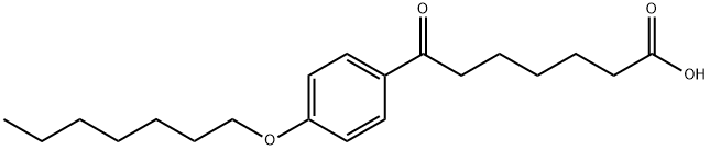 7-(4-HEPTYLOXYPHENYL)-7-OXOHEPTANOIC ACID Structural