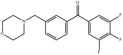 3'-MORPHOLINOMETHYL-3,4,5-TRIFLUOROBENZOPHENONE