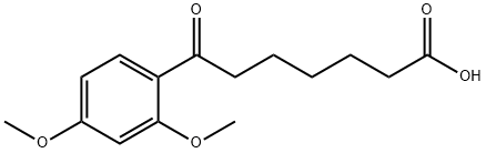 7-(2,4-DIMETHOXYPHENYL)-7-OXOHEPTANOIC ACID Structural