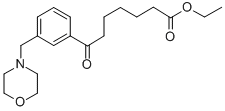 ETHYL 7-[3-(MORPHOLINOMETHYL)PHENYL]-7-OXOHEPTANOATE Structural